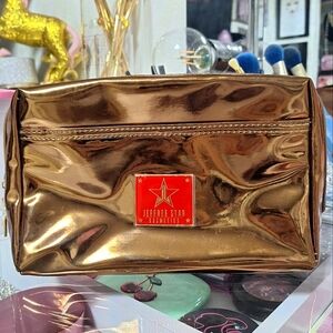 Jeffree Star Bronze Metallic Makeup Bag